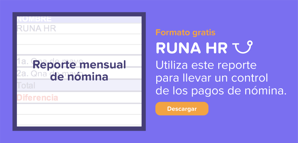 Reporte mensual de nómina | Runa HR