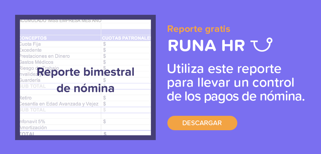 reporte bimestral de nómina