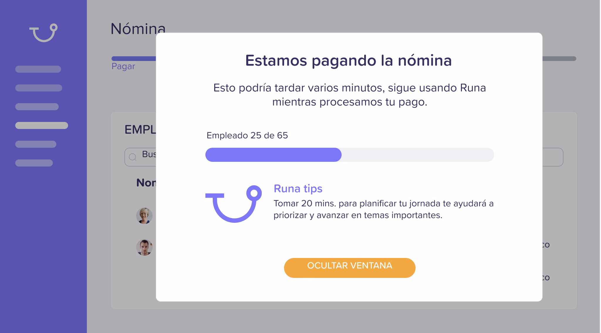 Paga desde la plataforma