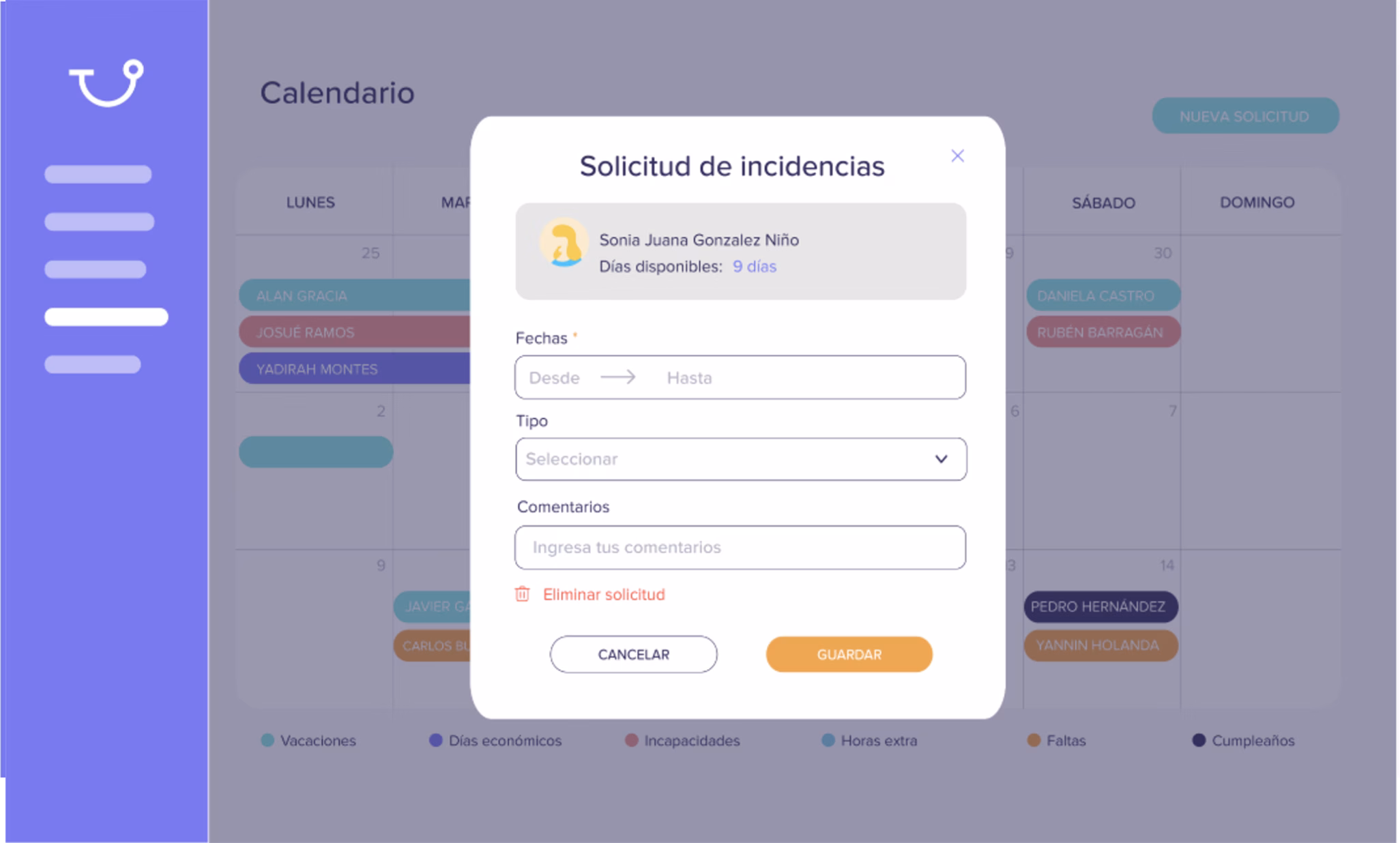 Dale acceso a tus empleados para solicitar incidencias