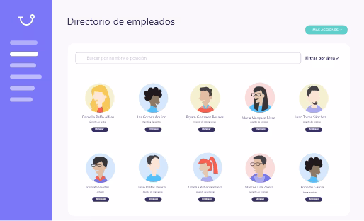 El directorio de empleados le pone cara a los nombres