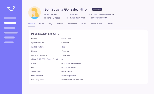 Perfiles de empleados con información a tu alcance